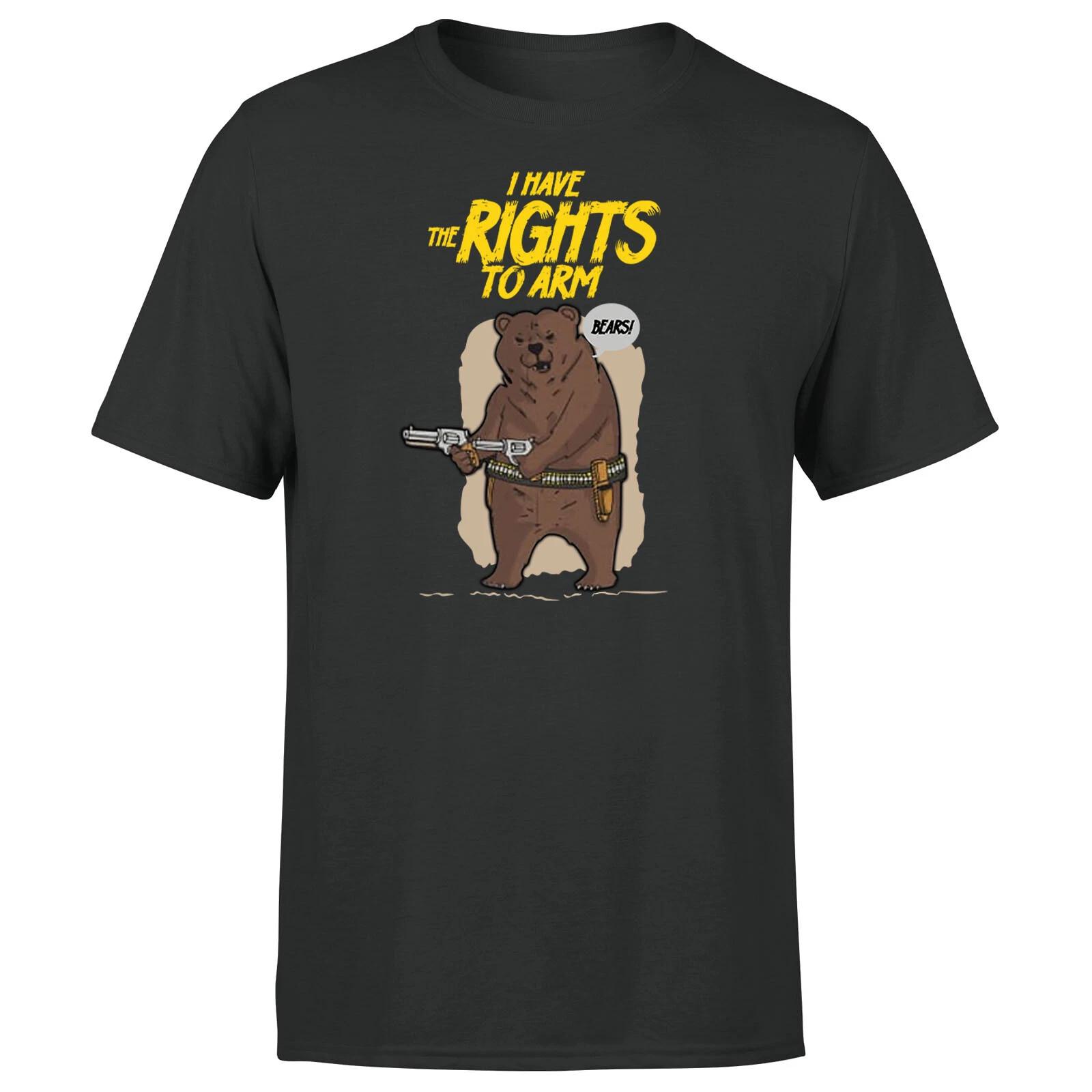 I Have The Rights To Arm Funny Bear Saying Graphic Mens T shirt 3XL