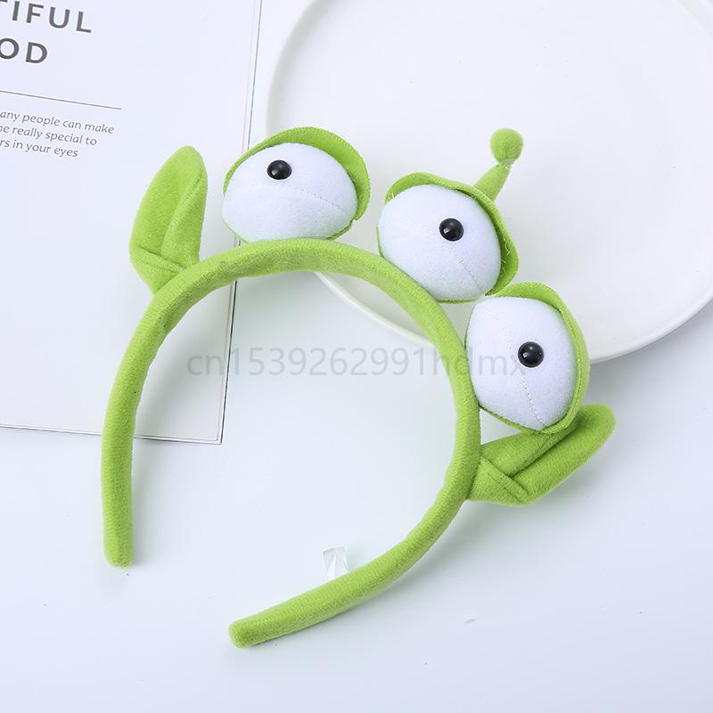Pixar Toy Story Alien Plush Headband Anime Figure Cosplay Alien Hair Accessories Hair Hoop Hairband Cartoon Children Gift
