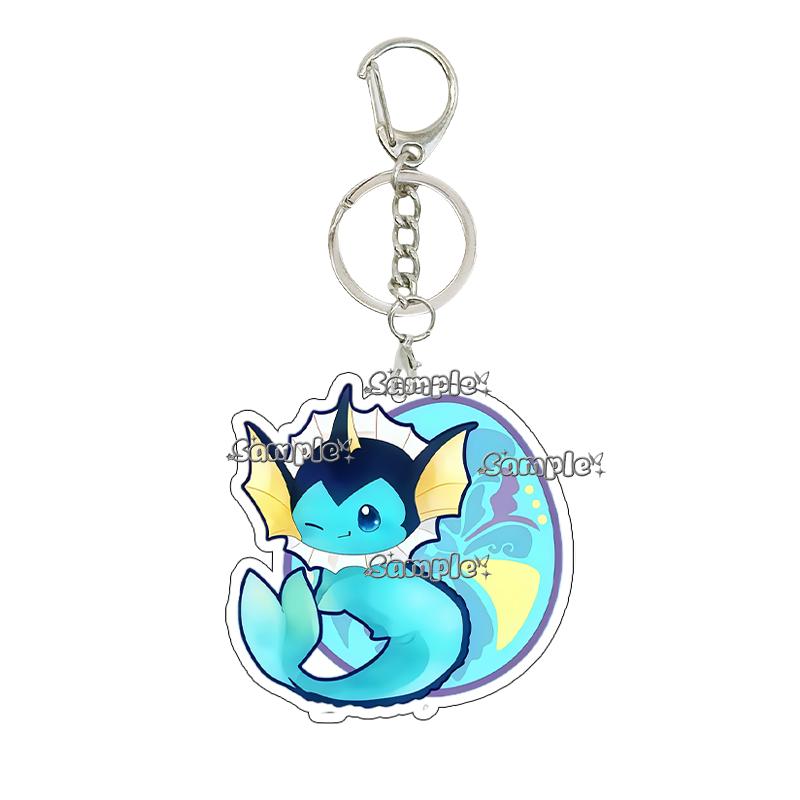 

Anime Acrylic Eevee Keychains Pendant Car Key Chain Vaporeon Leafeon Sylveon Espeon Umbreon Accessories Pendant Backpack Decor about 5cm