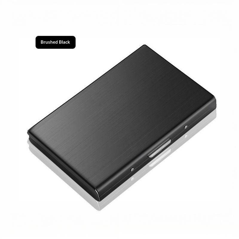 6/10 Slots Stainless Credit Card Holder Men Women Slim Anti Rfid Travel Id Debit Card Metal Case