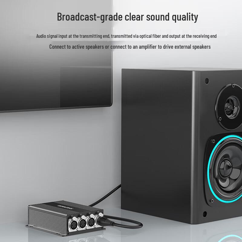 Shengwei 4-Channel XLR Balanced Audio Fiber Optic Transceiver
