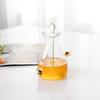 Household Large Capacity Glass Honey Jar Clear Three-dimensional Bee Honey Container With Dipper Rod Syrup Jar Muffin