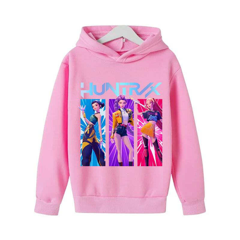 Children's Clothing KPop Devil Hunter Fashionable Cute Sweatshirt Girls' New Movie Sports Hoodie K-Pop Devil Hunter Casual Top