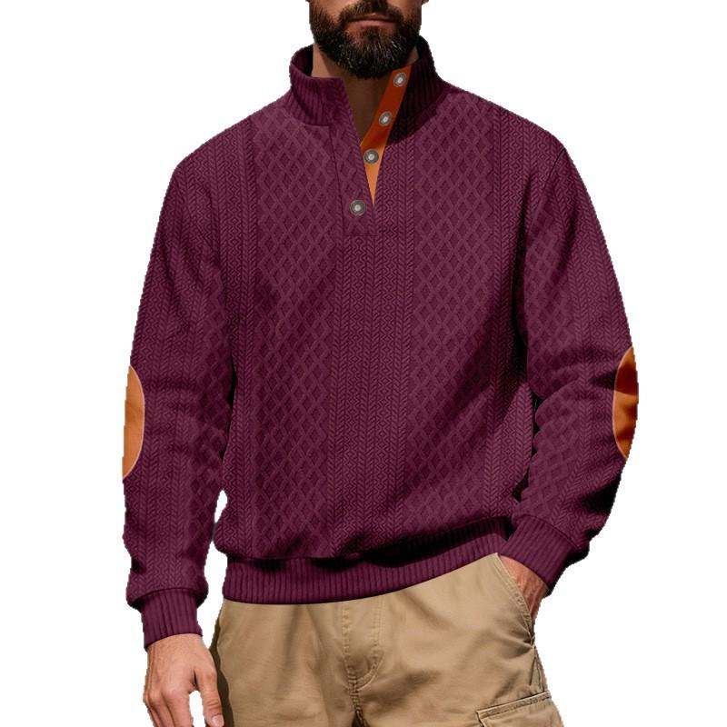 2025 Autumn and Winter New Loose Retro Stand Collar Casual Sweatshirt