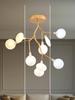 Nordic G4 Led Chandelier Lighting Modern Branch Pendant Light Living Room Gold Art Decor Indoor Lighting(bulb NOT Included)