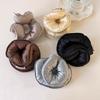.Spons Slaap Elastische Paardenstaart Houder Haar Scrunchies Voor Vrouwen Haar Accessoires Meisjes Zacht Effen Satijn Gevuld Katoen Grote Banden