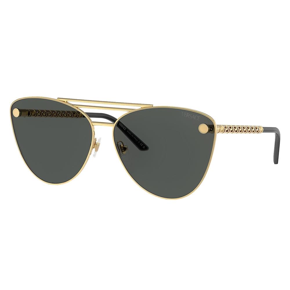 

Versace Ve 2267 100287 64mm Womens Cat Eye Sunglasses Gold