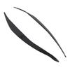 Front Headlight Eyebrow Cover ABS Black Front Headlight Lamp Eyebrow Cover Trim for 5 Series F10 LCI 2014 to 2016