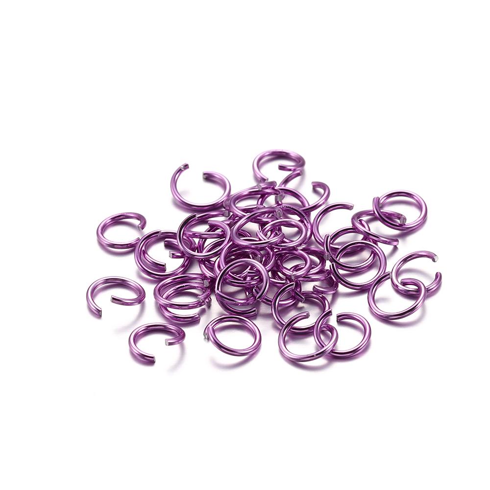 300Pcs/Lot 6 8 10 Mm Metal Colorful Open Jump Rings Split Rings Jump Rings Connectors For DIY Jewelry Making Findings Supplies