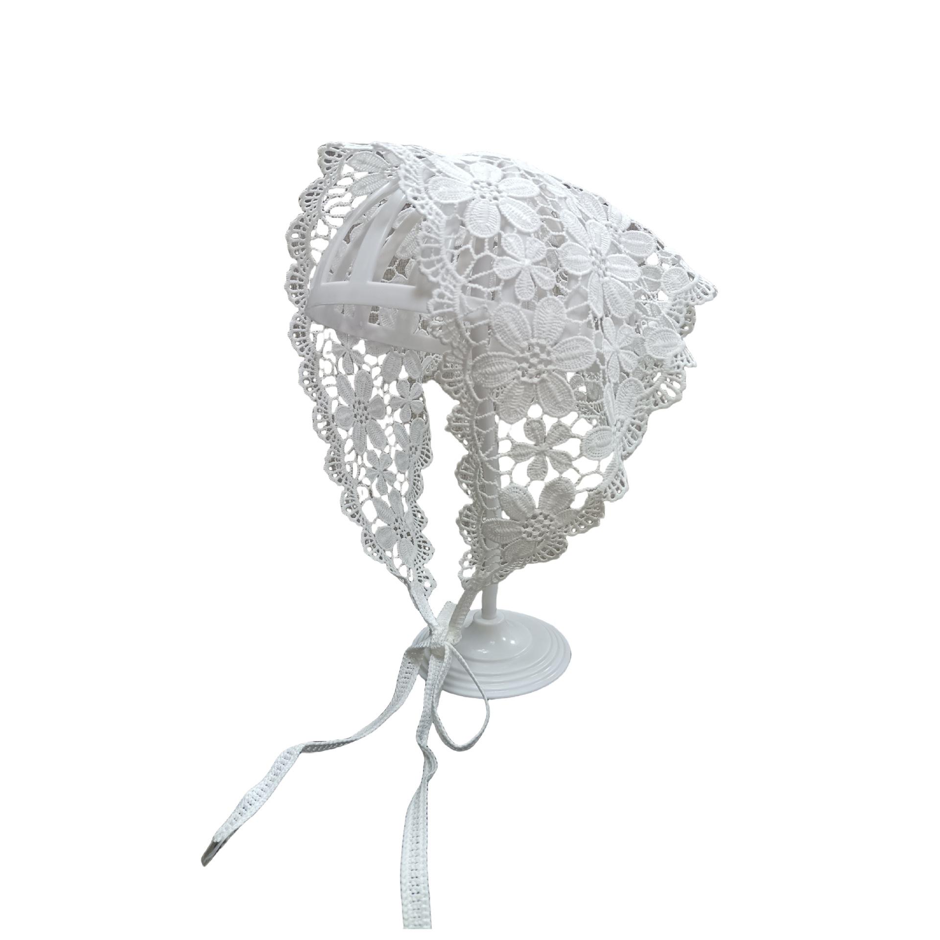 

Летний цветочный кружевной платок-бандана треугольной формы с вырезами One Size