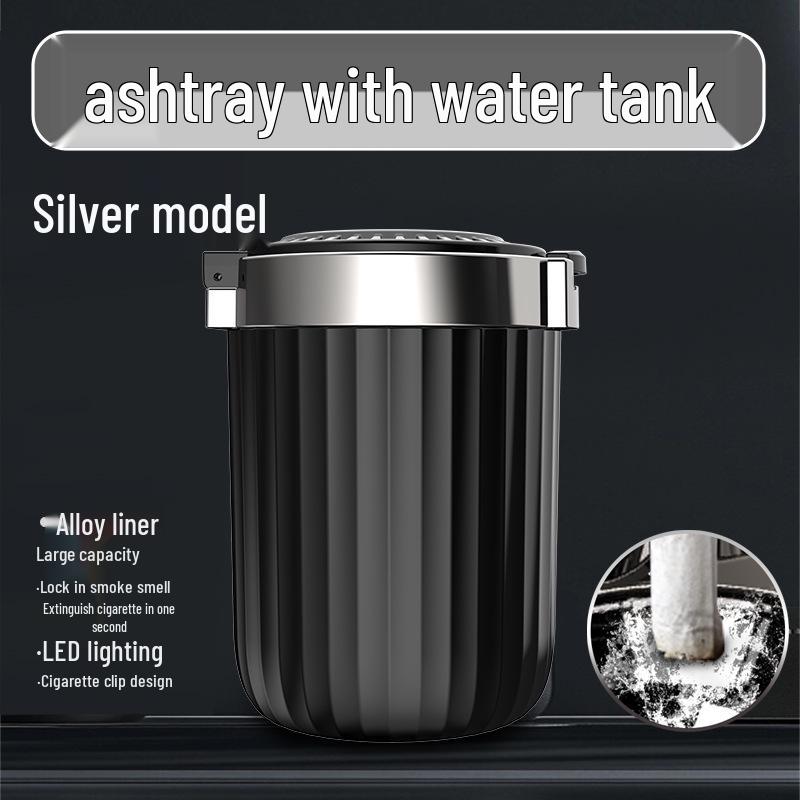 High-End Car Ashtray with Lid - Anti-Ash, Creative Interior Design