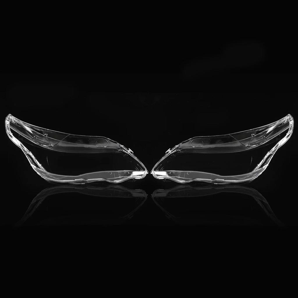 Pair Front Headlamp Lens Cover For BMW 5-Series M5 E60 E61 525i 530i 545i 550i 2003-2010 Headlight Shell Transparent Lampshade