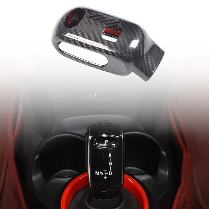 For BMW Mini Cooper F54 F55 F56 F57 F60 2020-2023 Real Carbon Fiber Car Gear Shift Konb Head Cover Trim Accessories