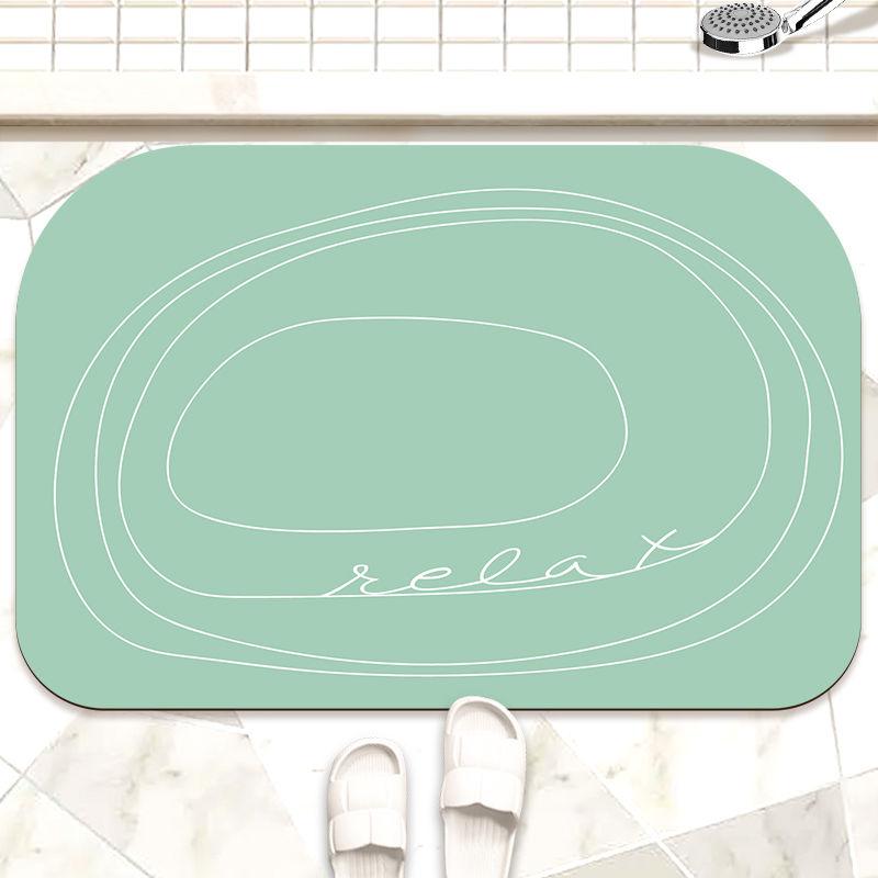 Soft Diatom Mud Bathroom Absorbent Foot Pad Toilet Special Door Non-slip Carpet Toilet Quick Drying Non-slip Mat