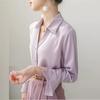 Elegantly Designed Purple Spring Women's Acetate Shirt - 2025 French Style Niche Top