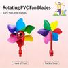 Energy Saving Windmill Bike Light Bike Handlebar Pinwheel Decoration Fun Bike Accessories for Low Light Cycling