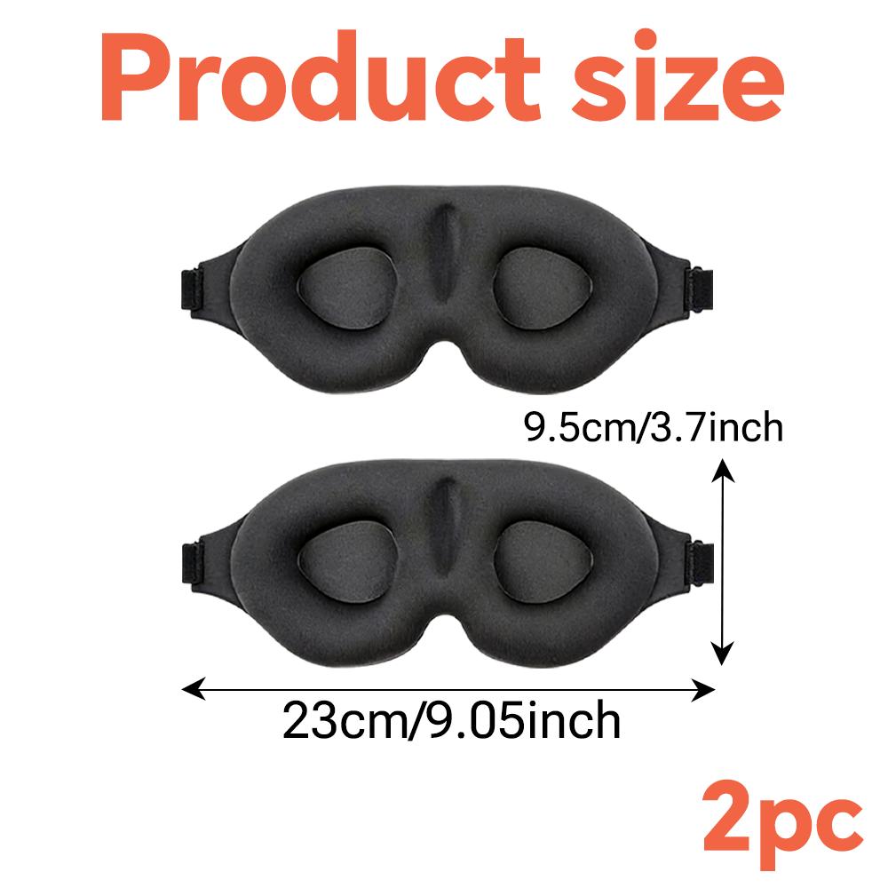 3D Sleep Mask Sleeping Aid Blindfold Block Out Light Portable Soft Memory Foam Face Mask Eyeshade Comfort Three Dimension Design