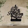 Metal As For Me And My House We Will Serve The Lord Sign Bible Verse Christian Wall Decor Metal Wall Art