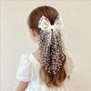 Lace Bow Children's Hair Accessory  Sweet Forest-style Hair Clip  Elegant Ribbon Mesh Embroidered Hair Clip for Women