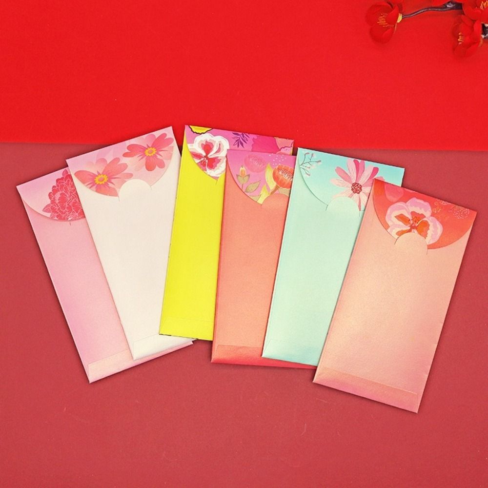 6Pcs Traditional Lucky Red Pocket Chinese Style Gift Bags  Birthday Celebration