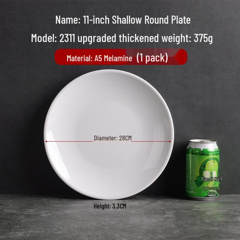 Runde Essteller im Melamin-Porzellan-Stil mit Seidenblumen-Design für Restaurants und Hotels