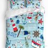 Flower Cherry Blossom Hummingbird Duvet Cover With Pillow Case Custom 3pcs Bedding Set Quilt Cover Double Bed Home Textile