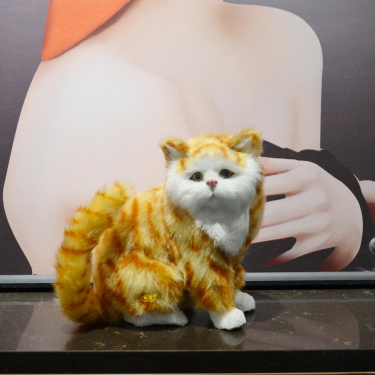 

1 шт., игрушка-симулятор персидского кота, милый персидский кот, реалистичная плюшевая игрушка, детский подарок, настольная игрушка, украшение