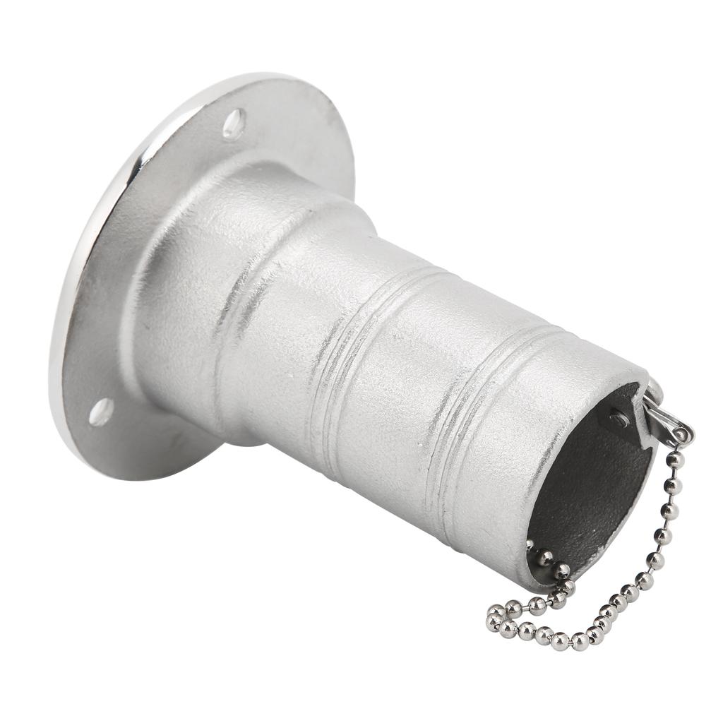 Stainless Steel Deck Funnel Water Oil Inlet Fill Filler Port Boat Gas Fuel   Cover Part