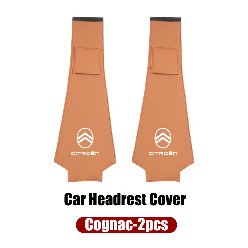 Leder Autositz Kopfstütze Schmutzabweisende Schutzhülle Für Citroen C4 C3 C5 C1 C2 Berlingo Celysee Cactus Picasso Aircross Saxo Grand