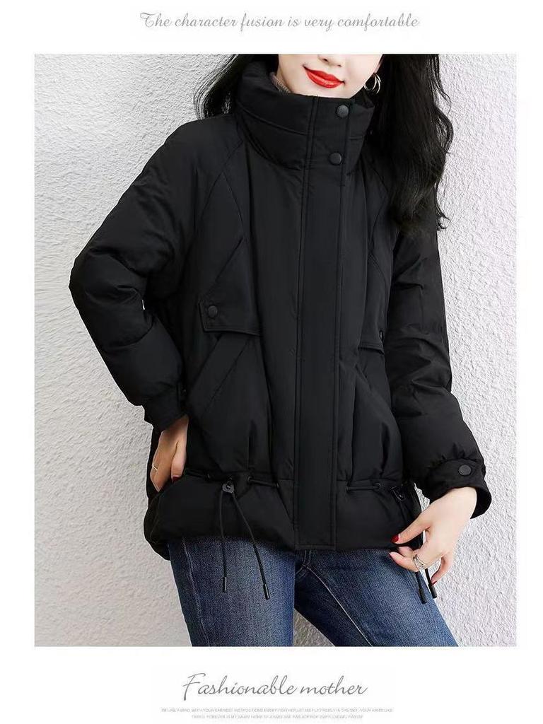 Women's 2025 Hot Style Red Thickened Down Cotton Jacket