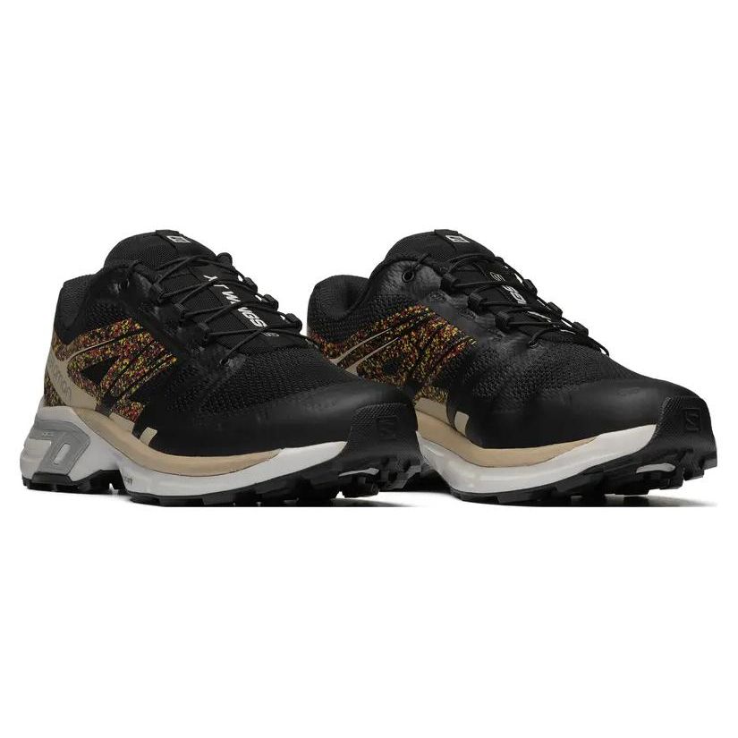 SALOMON XT-Wings 2 Achtsame Dämpfung Rutschfest Langlebig Low-Top Outdoor Funktionsschuhe Unisex Schuhe Grau Schwarz 470694