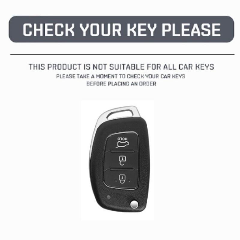 Leather Car Key Case Bag For ix25 ix35 i10 i30 Solaris Tucson Sonata Santa Fe Sport Mistra Elantra Creta Verna 2015-2018