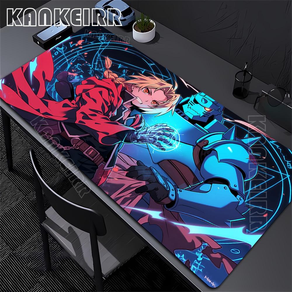 Xxl Anime Mouse Pad Large Gaming Accessories Fullmetal Alchemist Mousepad Custom Home Keyboard Pads Office Pc Gamer Cabinet Mat