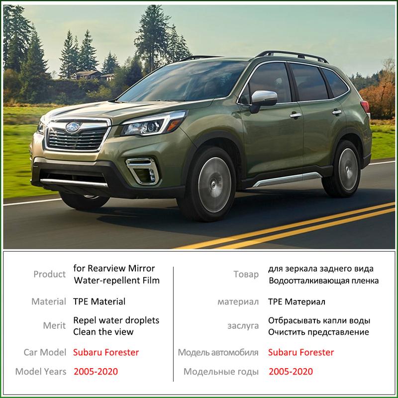 for Subaru Forester SG SH SJ SK 2005~ Full Cover Rearview Mirror Rainproof Anti Fog Film Accessories 2008 2012 2013 2018