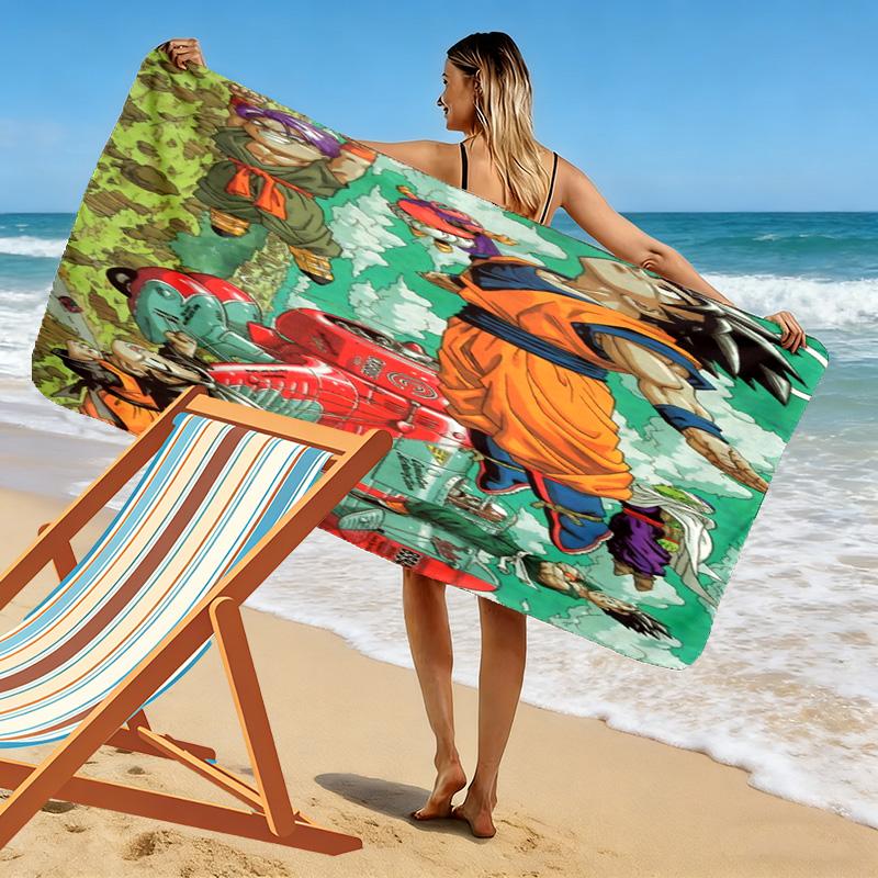 Electric Dragon Warrior Beach Towel Soft Beach Towel for Vacation Photos Swim Seaside Quickdrying Swim Towel Beach Towel Printing Comfort