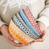 6.25 Inch Bohemian Bowl Creative Rice Noodle Soup Salad Ceramic Bowl Home Kitchen Dishes Restaurant Retro Dinnerware Set 2025
