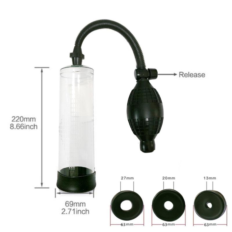 Penis Enlargement Pump Device Sex Vacuum Pump For Men Male Masturbator Penis Extender Cock Dick Pump Trainer Sex Toys For Men