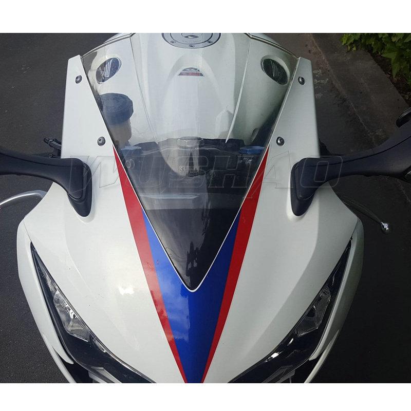 

Motorcycle Double Bubble Windshield WindScreen Screen For 2012 13 2014 2015 2016 Honda CBR1000RR CBR 1000 RR SP Fireblade Black чистий