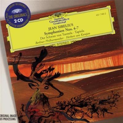 CD JEAN SIBELIUS, HERBERT VON KARAJAN; - SIBELIUS: SYMPHONIES NOS. 4-7. TAPI 4577482 Deutsche Grammo Germany Classical Used