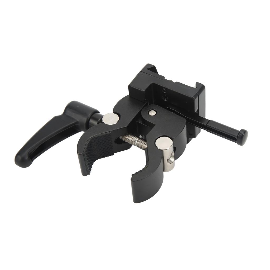 V Lock Battery Adapter with Crab Clamp Aluminum Alloy Mount Accessories for Tripod Light Stand Rod