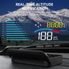 ZQKJ HUD M16 GPS Für Alle Autos Head-Up Display Projektion Tachometer Digitalprojektor Geschwindigkeit Spannung Fahrstrecke Höhe