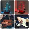 Porte-médiators de guitare avec base Porte-médiators de guitare pour le rangement et l'exposition des médiators Support de médiators de guitare en acrylique avec éclairage LED