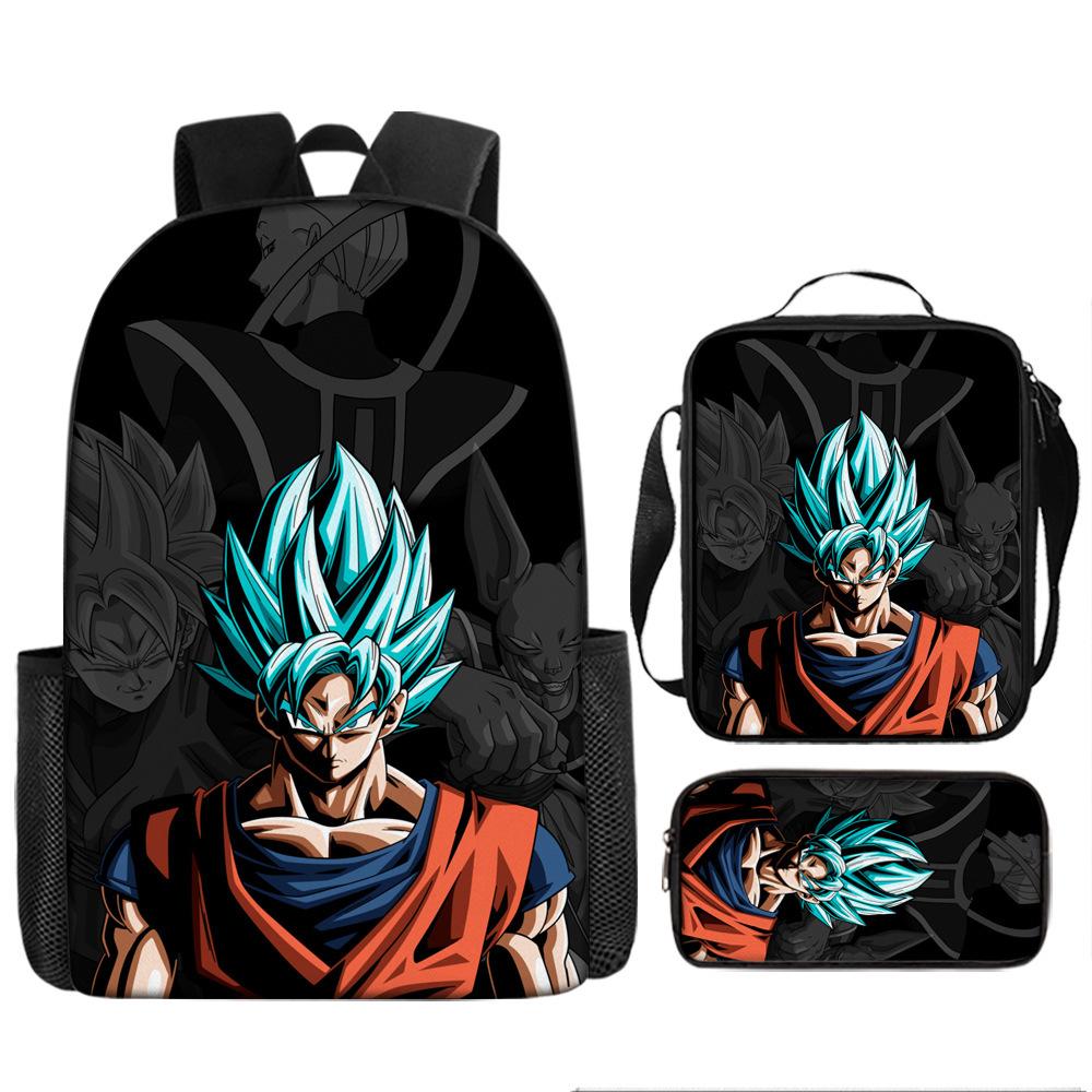 Dragon Ball Student School Bag Cartoon Dragon Ball Super Children'S Backpack, Satchel Pencil Case