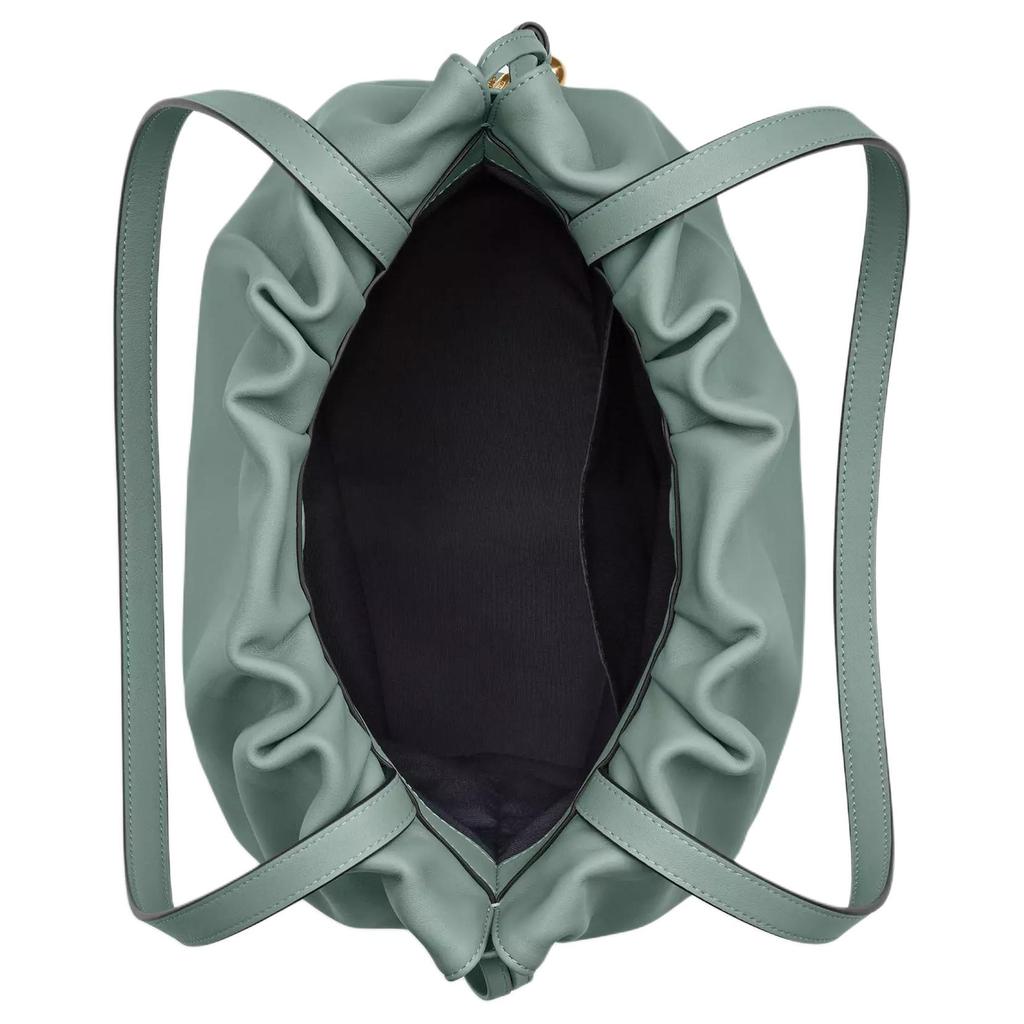 Coach Faye 28 Logo Drawstring Leather Bucket Bag Women Bags Green CV947-IMO4Q