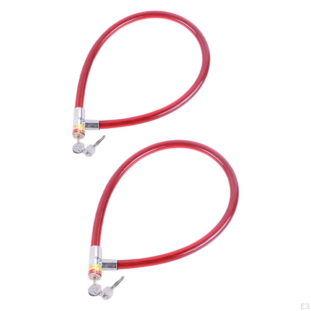 Schlosskabel, robustes Fahrradzubehör für die Glastür-Garage im Freien, 17 x 80 cm