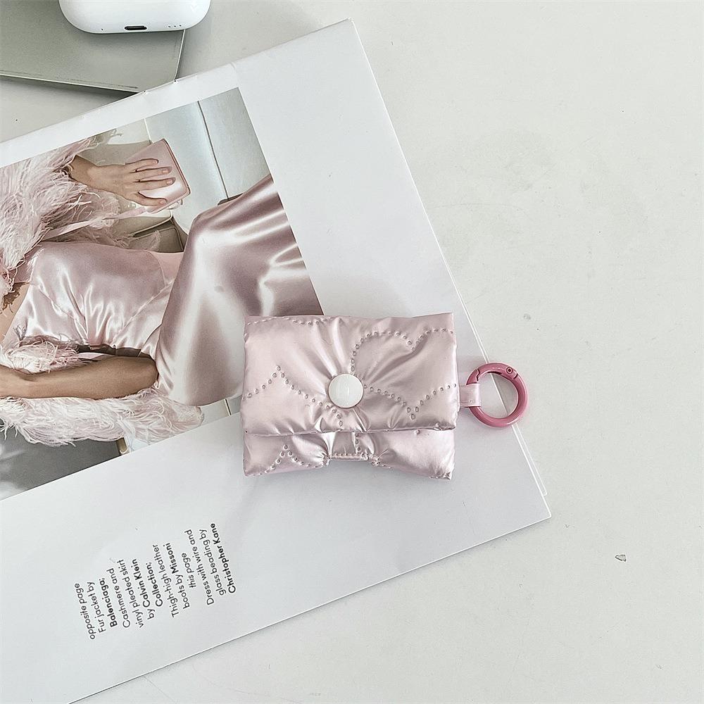 with Buckle Earphone Case Soft Cloth Mini Earphone Pouch New Coin Purse  for AirPods