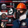 6001 Respiratory Half Mask, Gas Mask, Dust Mask, Paint Mask with Replaceable Filter