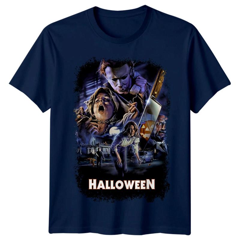 Halloween () Movie Poster Inspired Tshirt Retro S Tee