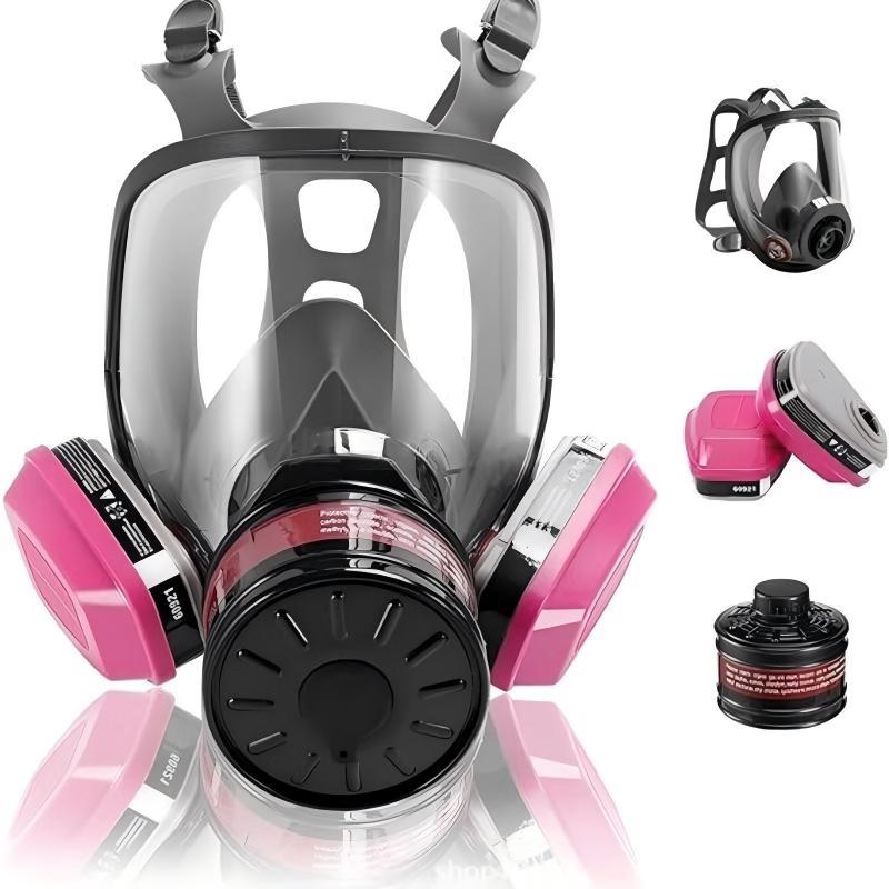 DAXTE Full Face Gas Mask for Chemical & Paint Protection