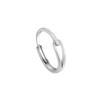 925 Sterling Silver Adjustable Women's Self-Discipline Ring – Minimalist Design for Pinky or Index Finger